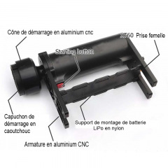 Démarreur électrique pour moteur de 15cc à 62cc - CRRCPro Démarreur électrique pour moteur de 15cc à 62cc - CRRCPro