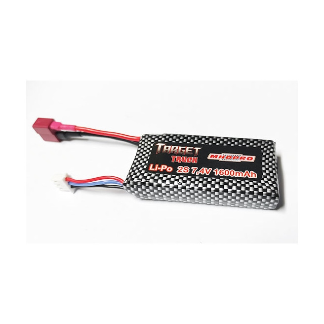 Batterie LiPo 2S 1600mAh pour Monster Truck Target