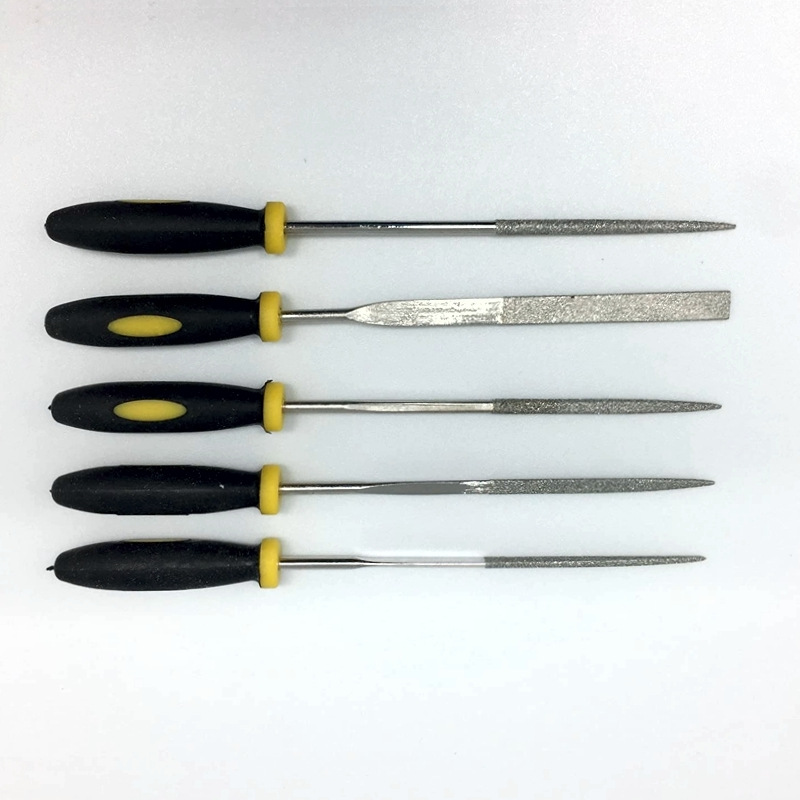 Jeu De 5 Limes Diamantées Velleman - Longueur 120 Mm, Pour Métal, Verre, Céramique