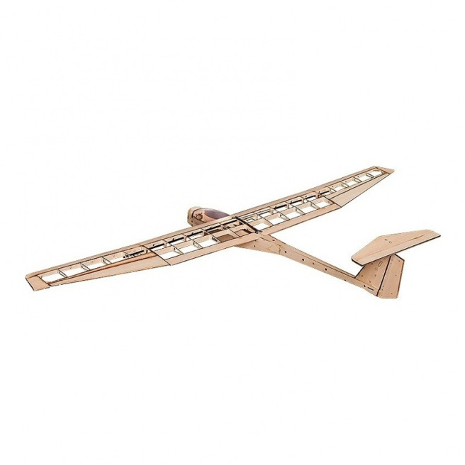 Construction en kit de planeur en bois balsa et lanceur - Corvus