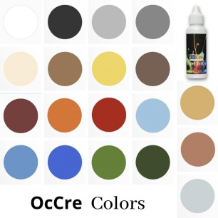 Peintures acryliques Occre Colors - 19 couleurs assorties Peintures acryliques Occre Colors - 19 couleurs assorties