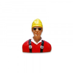 Bustes de pilotes pour modèles réduits, Hauteur ≃ 8cm - largeur ≃ 7cm Bustes de pilotes pour modèles réduits, Hauteur ≃ 8cm - largeur ≃ 7cm