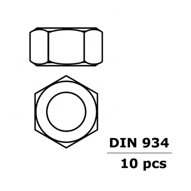 Écrou hexagonal acier galvanisé Revtec - M2 M2.5 M3 M4