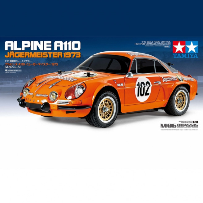 Voiture de rallye Alpine A110 Jaegermeister 1973 de Tamiya