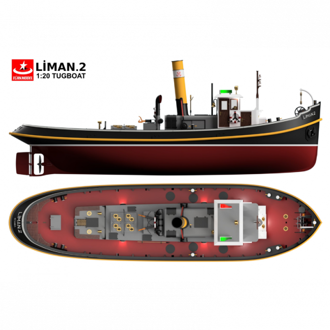 Bateau remorqueur Liman 2 kit 1/20 de Türkmodel