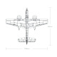 Avion F7F Tigercat Blue PNP de FMS – Env :1700 mm