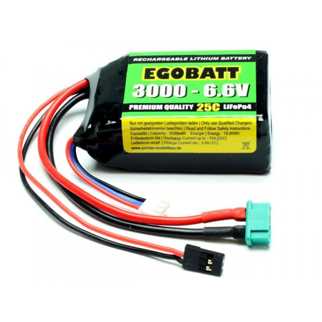 Batteries LiFe EGOBATT 6.6V pour réception
