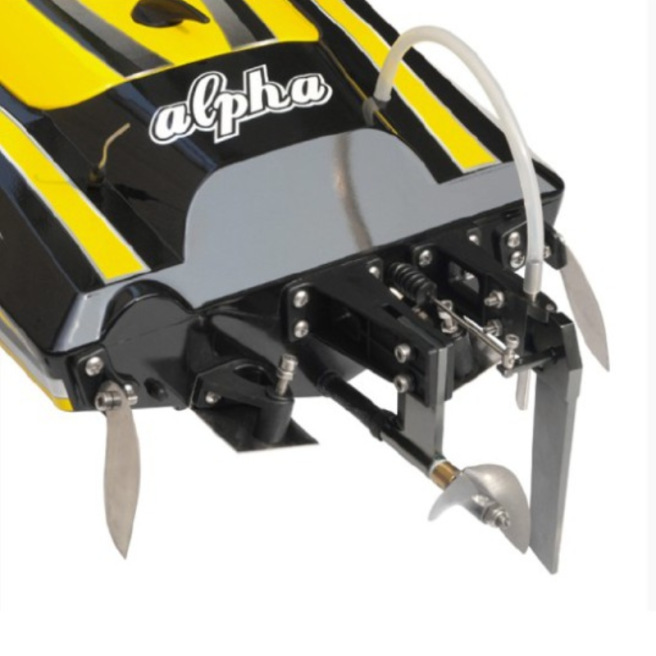 Bateaux Alpha BL 1m RTS Rouge / Jaune + MHD3S de Joysway Bateaux Alpha BL 1m RTS Rouge / Jaune + MHD3S de Joysway