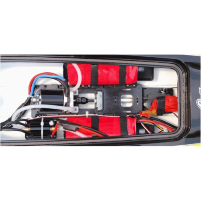 Bateaux Alpha BL 1m RTS Rouge / Jaune + MHD3S de Joysway Bateaux Alpha BL 1m RTS Rouge / Jaune + MHD3S de Joysway