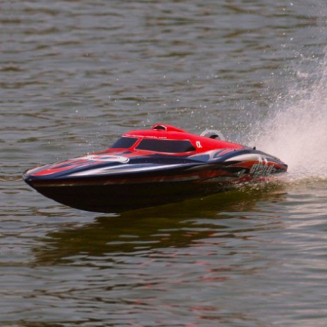 Bateaux Alpha BL 1m RTS Rouge / Jaune + MHD3S de Joysway Bateaux Alpha BL 1m RTS Rouge / Jaune + MHD3S de Joysway