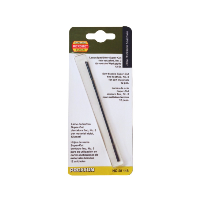 Lames fines Supercut pour scie à chantourner 130mm - Proxxon