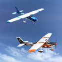 Avion Cessna Skylane T 182 46-55 175cm ARF Seagull - Orange Bleu