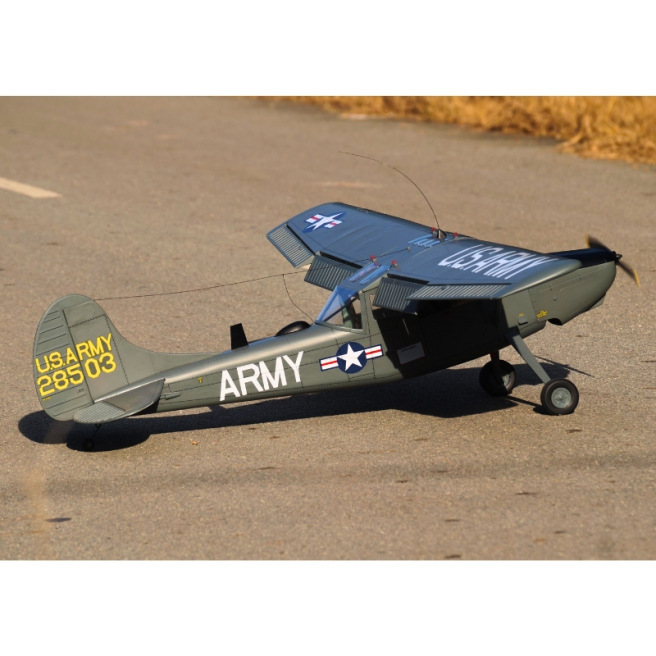 Avion L-19 Bird Dog 50-55 EP-GP Olive 173cm de VQ Model