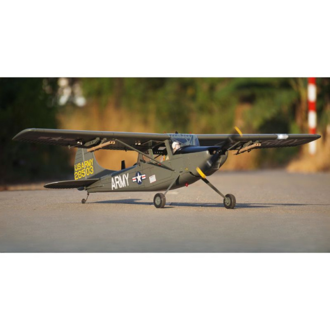 Avion L-19 Bird Dog 50-55 EP-GP Olive 173cm de VQ Model