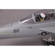 Jet 70mm EDF F/A-18F Super hornet 1/7 PNP Gris kit w/ reflex system de RocHobby