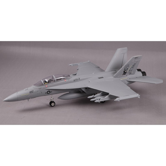 Jet 70mm EDF F/A-18F Super hornet 1/7 PNP Gris kit w/ reflex system de RocHobby