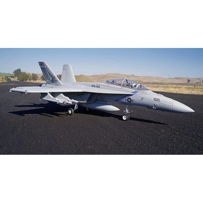 Jet 70mm EDF F/A-18F Super hornet 1/7 PNP Gris kit w/ reflex system de RocHobby