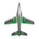 Jet Futura 64mm 1/18 EDF kit PNP Vert / Rouge de FMS