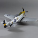 Avion P-51D Mustang Warbird kit PNP jaune 750mm de Derbee