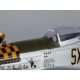 Avion P-51D Mustang Warbird kit PNP jaune 750mm de Derbee