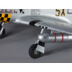 Avion P-51D Mustang Warbird kit PNP jaune 750mm de Derbee