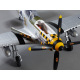 Avion P-51D Mustang Warbird kit PNP jaune 750mm de Derbee