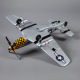 Avion P-51D Mustang Warbird kit PNP jaune 750mm de Derbee