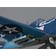 Avion F4U Corsair Bleu Mini Warbird Série kit PNP 750mm de Derbee