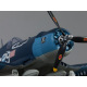 Avion F4U Corsair Bleu Mini Warbird Série kit PNP 750mm de Derbee