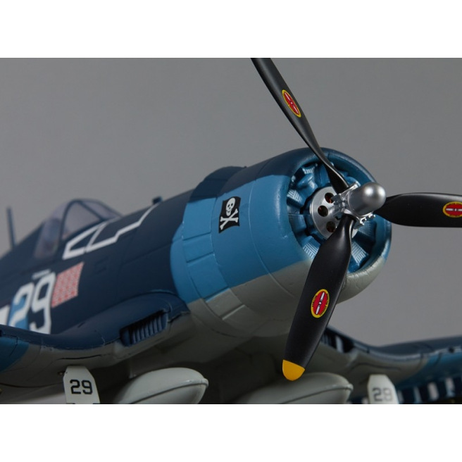Avion F4U Corsair Bleu Mini Warbird Série kit PNP 750mm de Derbee Avion F4U Corsair Bleu Mini Warbird Série kit PNP 750mm de Derbee