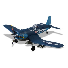 Avion F4U Corsair Bleu Mini Warbird Série kit PNP 750mm de Derbee Avion F4U Corsair Bleu Mini Warbird Série kit PNP 750mm de Derbee