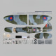 Avion Phoenix Spitfire GP/EP 140cm ARF avec train d’atterrissage rétractable de D-Power