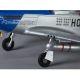 Avion P-51D Mustang Warbird kit PNP jaune 750mm de Derbee