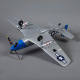 Avion P-51D Mustang Warbird kit PNP jaune 750mm de Derbee