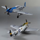 Avion P-51D Mustang Warbird kit PNP jaune 750mm de Derbee