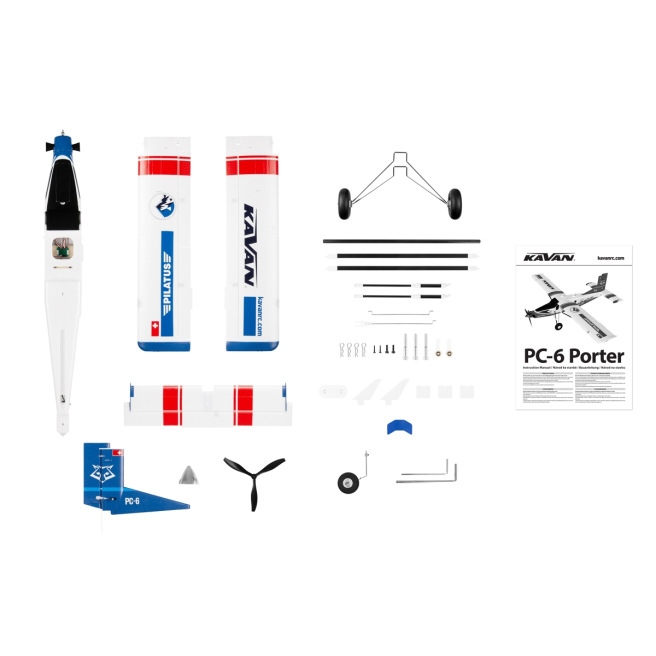 Pilatus PC-6 Porter 1500mm ARF KAVAN - Bleu