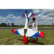 Avion Laser 67" ARF de Extreme Flight - Bleu/blanc ou Rouge