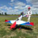 Avion Laser 67" ARF de Extreme Flight - Bleu/blanc ou Rouge