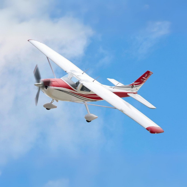 Avion  Cessna 182 1/7 1500mm PNP kit Rouge Bleu de FMS