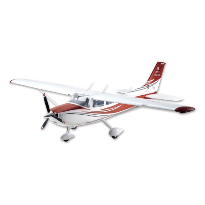 Avion  Cessna 182 1/7 1500mm PNP kit Rouge Bleu de FMS