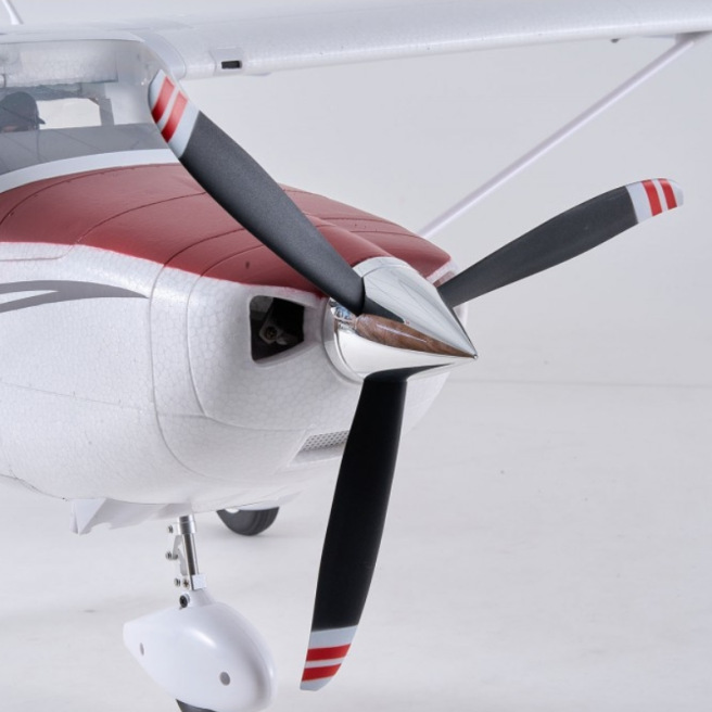 Avion  Cessna 182 1/7 1500mm PNP kit Rouge Bleu de FMS