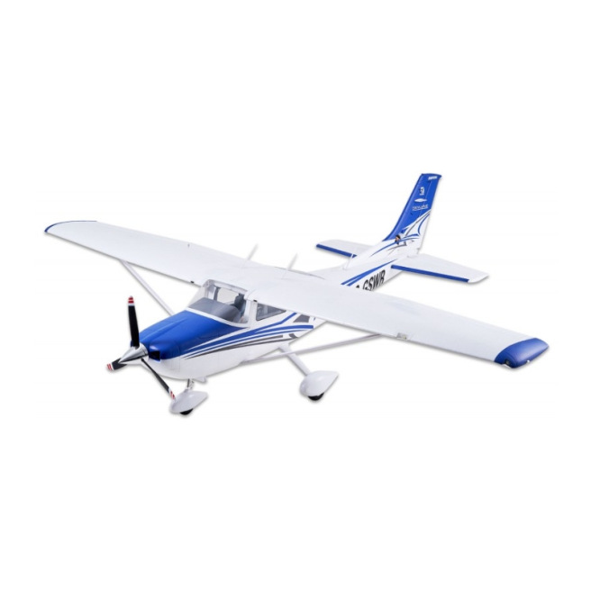 Avion  Cessna 182 1/7 1500mm PNP kit Rouge Bleu de FMS