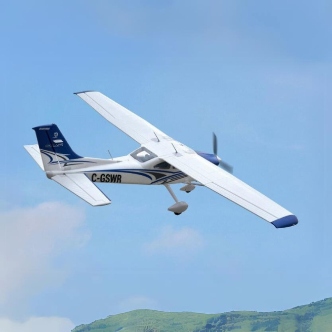 Avion  Cessna 182 1/7 1500mm PNP kit Rouge Bleu de FMS