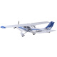 Avion  Cessna 182 1/7 1500mm PNP kit Rouge Bleu de FMS