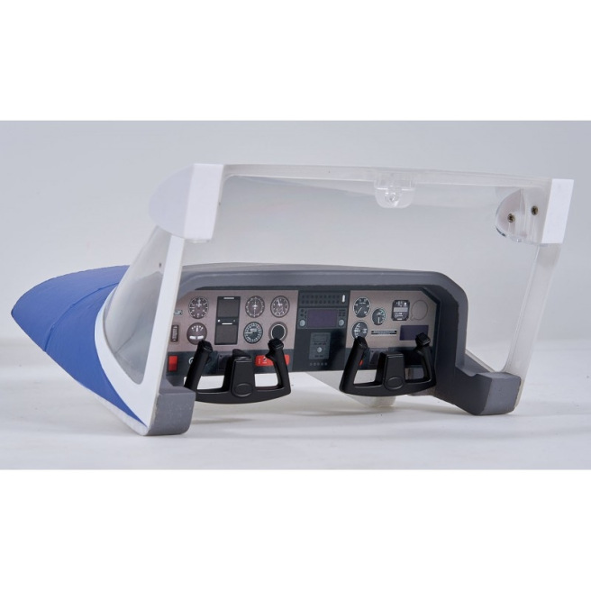 Avion  Cessna 182 1/7 1500mm PNP kit Rouge Bleu de FMS