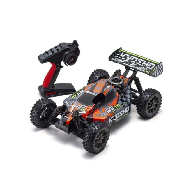 Buggy Inferno Neo 3.0 Readyset de Kyosho - Orange / Vert