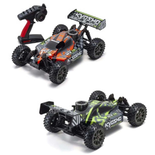 Buggy Inferno Neo 3.0 Readyset de Kyosho - Orange / Vert