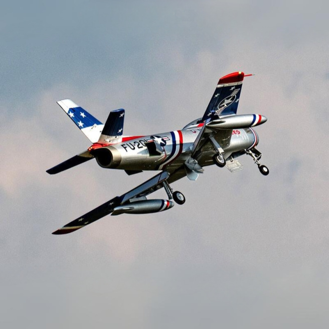 Jet 80mm EDF F-86 "Skyblazer" & "The Hulf" 1/10 PNP kit de FMS