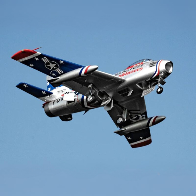 Jet 80mm EDF F-86 "Skyblazer" & "The Hulf" 1/10 PNP kit de FMS