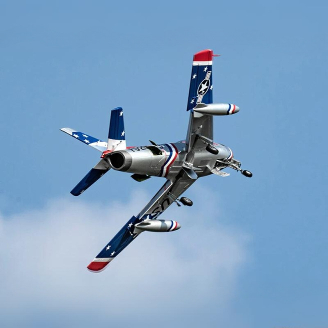 Jet 80mm EDF F-86 "Skyblazer" & "The Hulf" 1/10 PNP kit de FMS